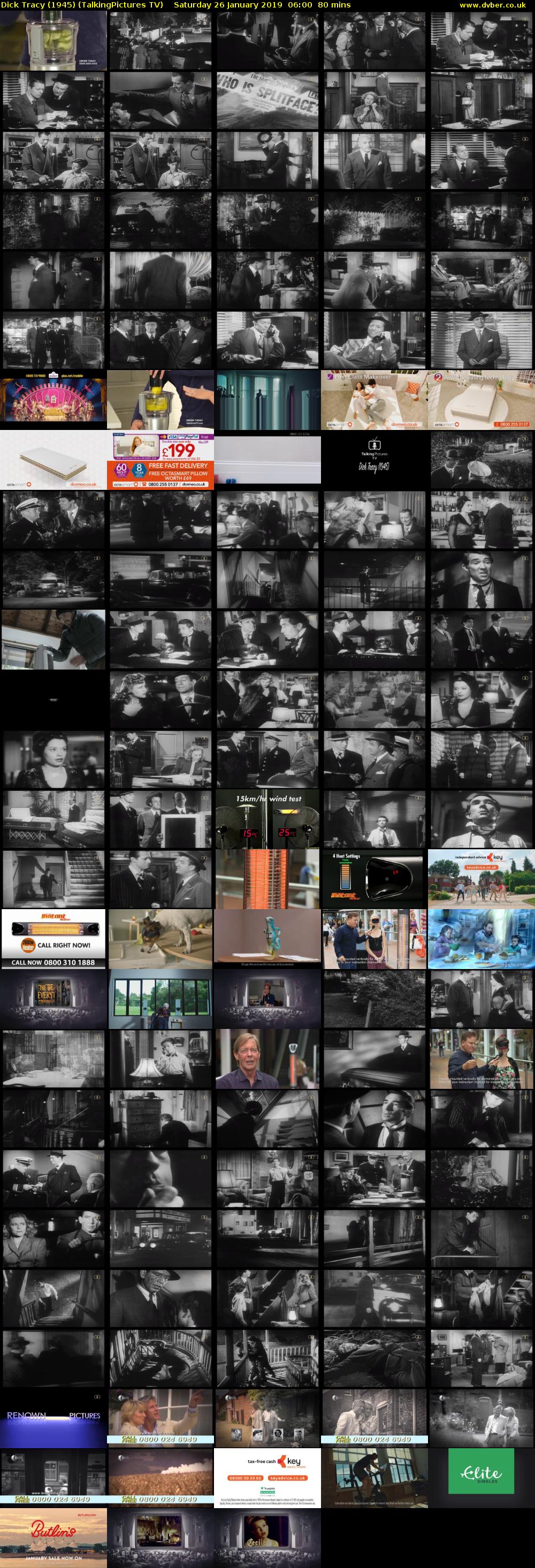 Dick Tracy (1945) (TalkingPictures TV) Saturday 26 January 2019 06:00 - 07:20