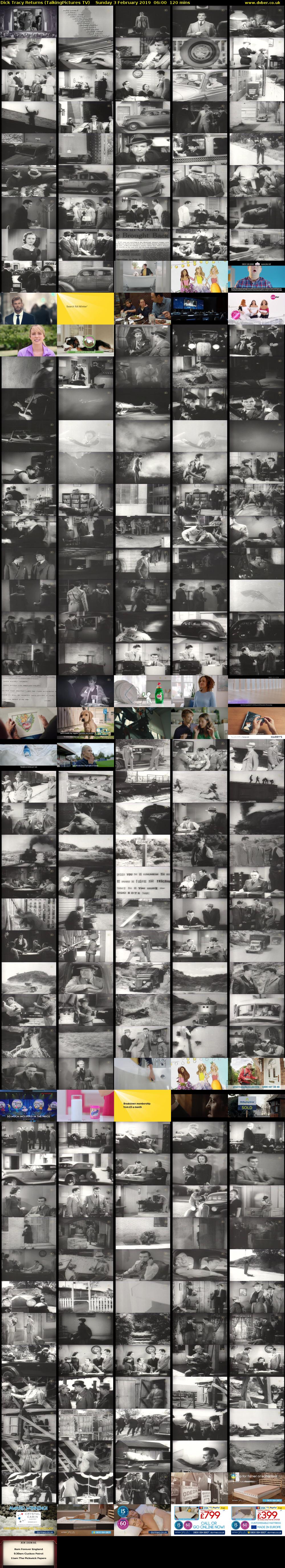 Dick Tracy Returns (TalkingPictures TV) Sunday 3 February 2019 06:00 - 08:00