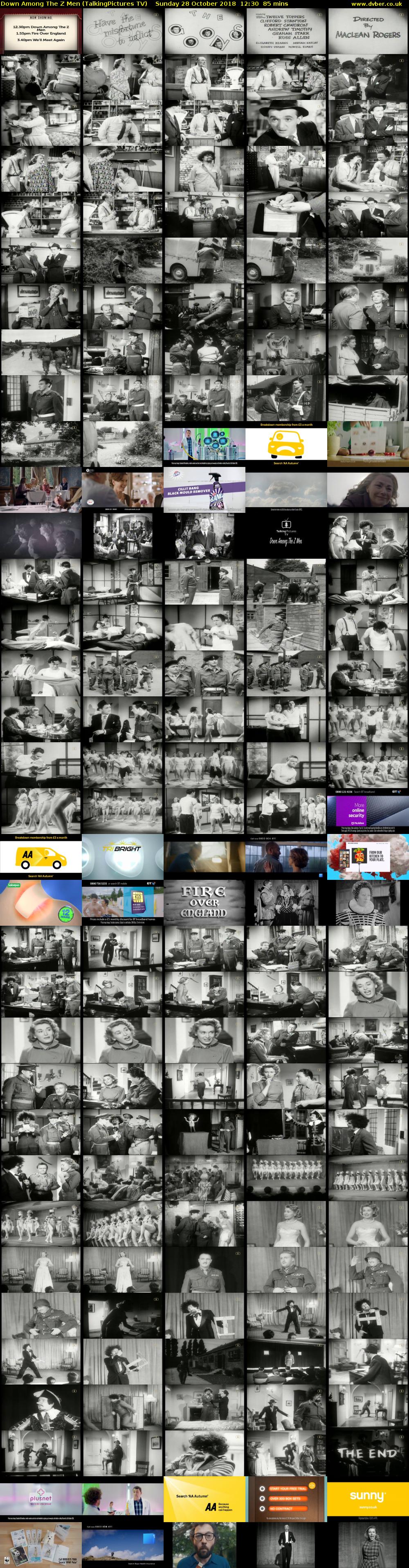 Down Among The Z Men (TalkingPictures TV) Sunday 28 October 2018 12:30 - 13:55