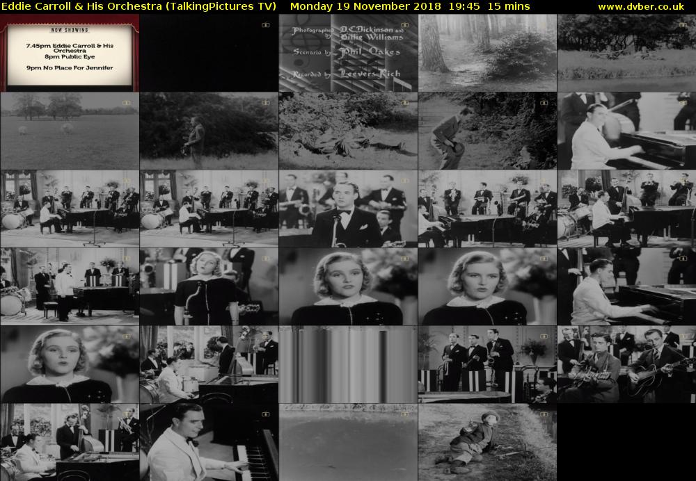 Eddie Carroll & His Orchestra (TalkingPictures TV) Monday 19 November 2018 19:45 - 20:00