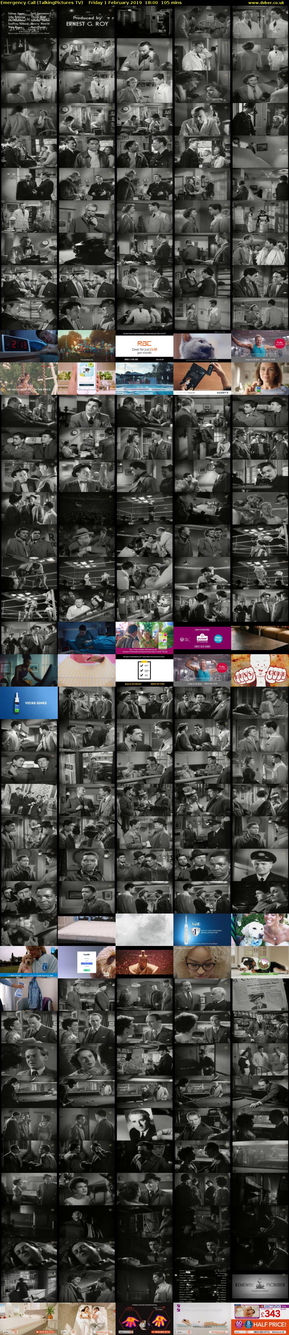 Emergency Call (TalkingPictures TV) Friday 1 February 2019 18:00 - 19:45