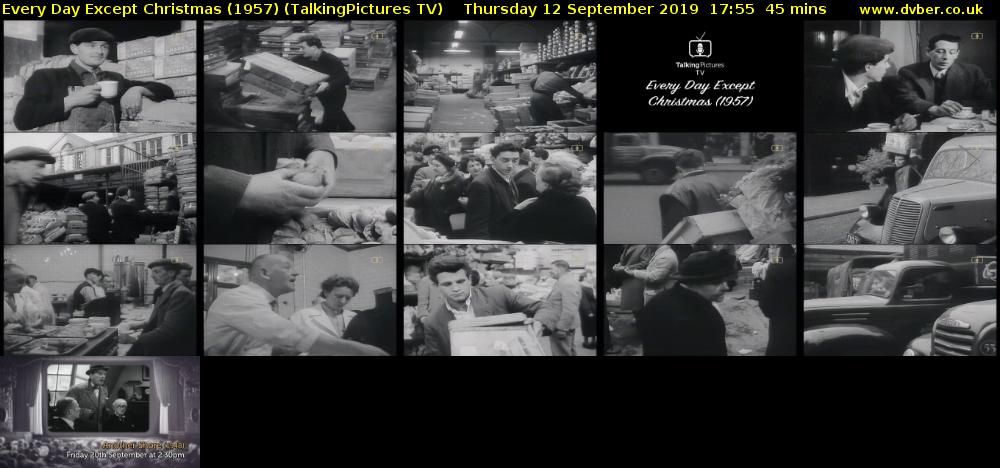 Every Day Except Christmas (1957) (TalkingPictures TV) Thursday 12 September 2019 17:55 - 18:40