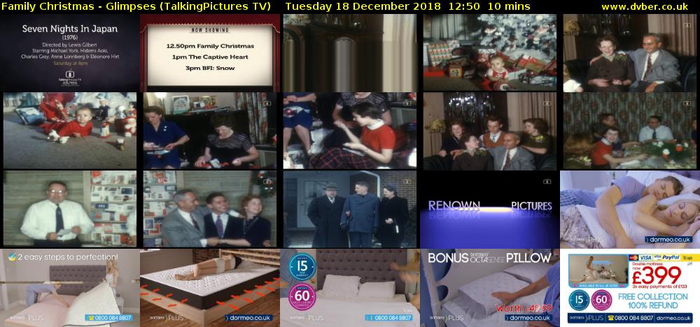 Family Christmas - Glimpses (TalkingPictures TV) Tuesday 18 December 2018 12:50 - 13:00