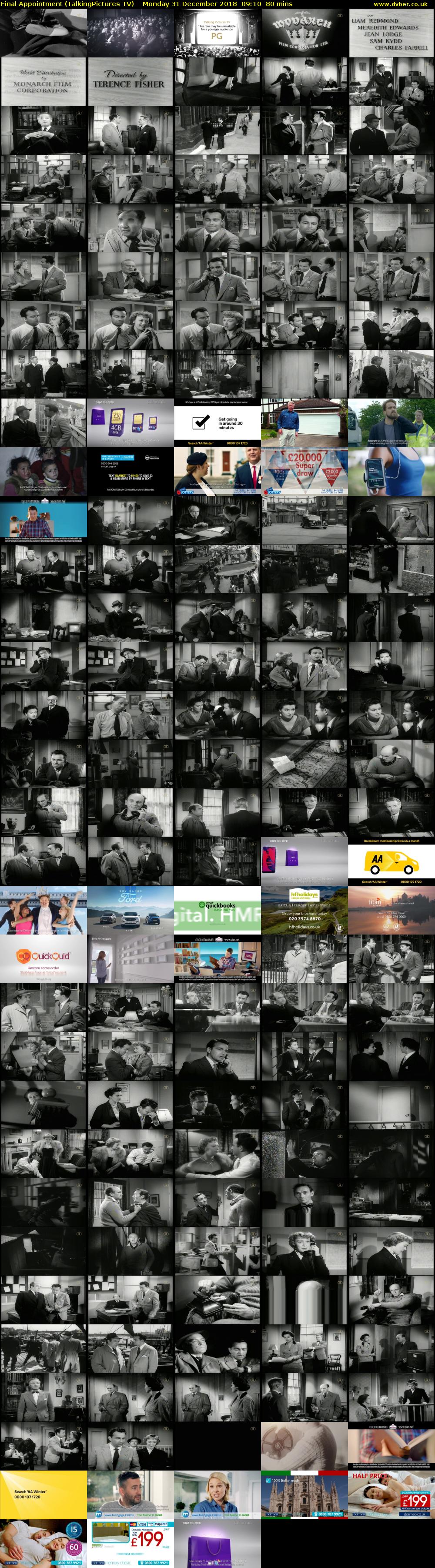 Final Appointment (TalkingPictures TV) Monday 31 December 2018 09:10 - 10:30