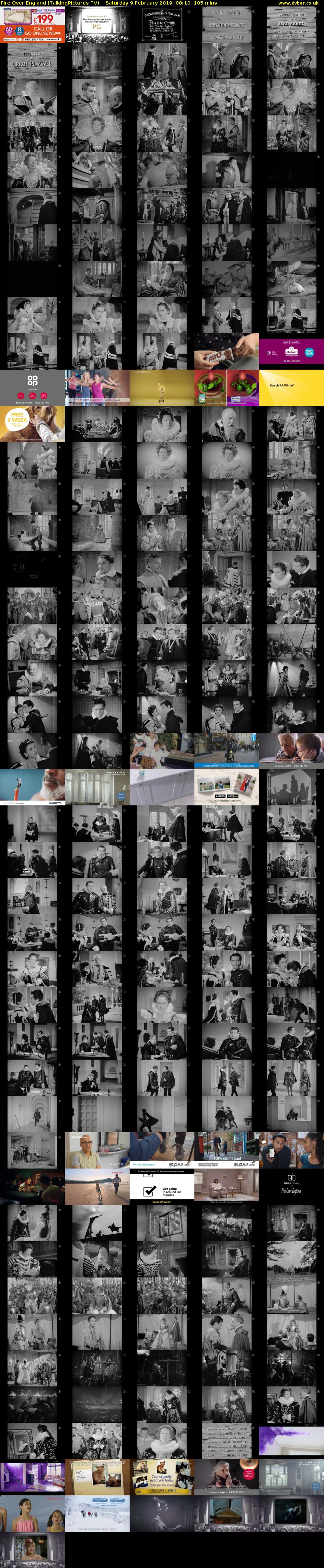 Fire Over England (TalkingPictures TV) Saturday 9 February 2019 08:10 - 09:55