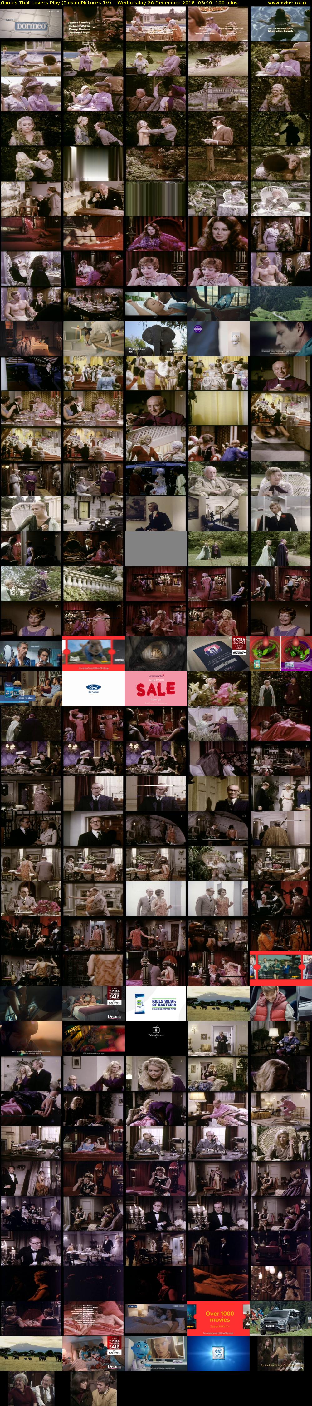 Games That Lovers Play (TalkingPictures TV) Wednesday 26 December 2018 03:40 - 05:20