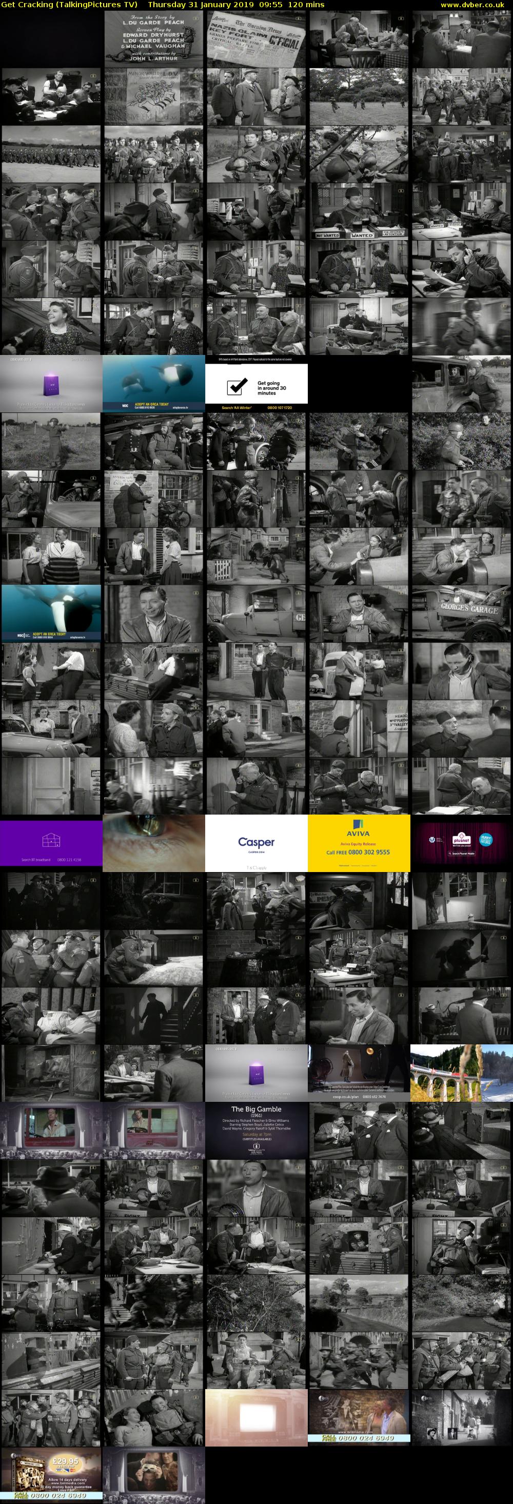 Get Cracking (TalkingPictures TV) Thursday 31 January 2019 09:55 - 11:55