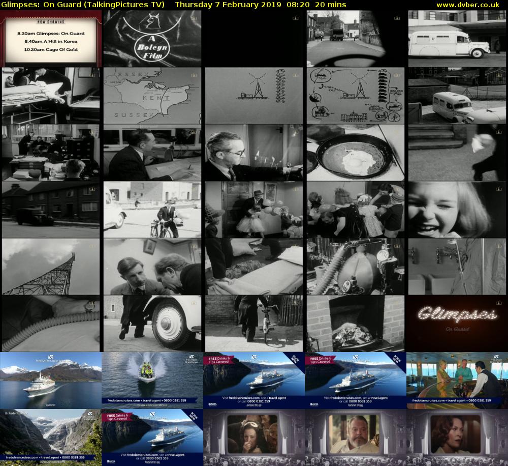 Glimpses: On Guard (TalkingPictures TV) Thursday 7 February 2019 08:20 - 08:40