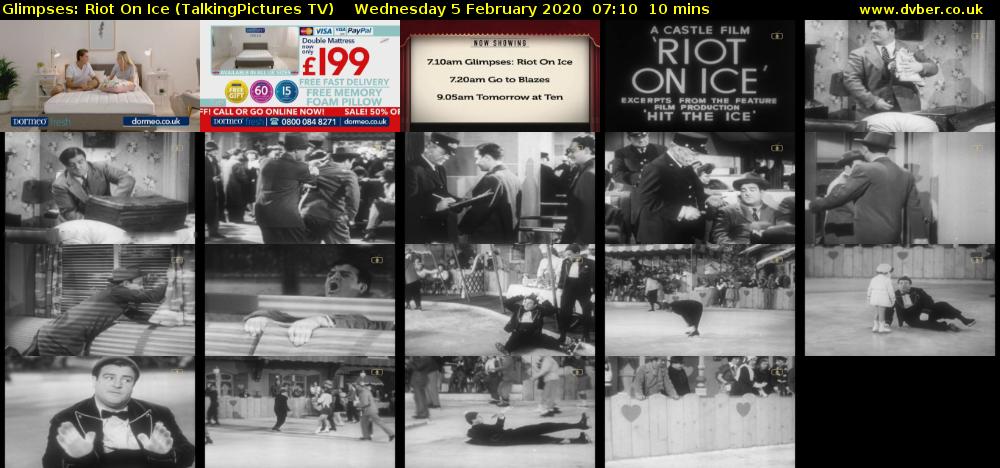 Glimpses: Riot On Ice (TalkingPictures TV) Wednesday 5 February 2020 07:10 - 07:20
