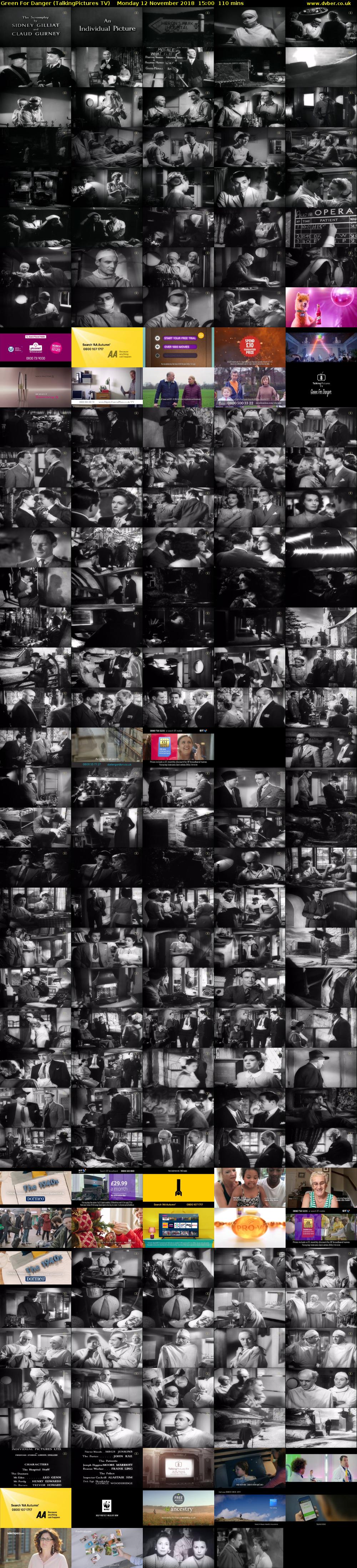 Green For Danger (TalkingPictures TV) Monday 12 November 2018 15:00 - 16:50