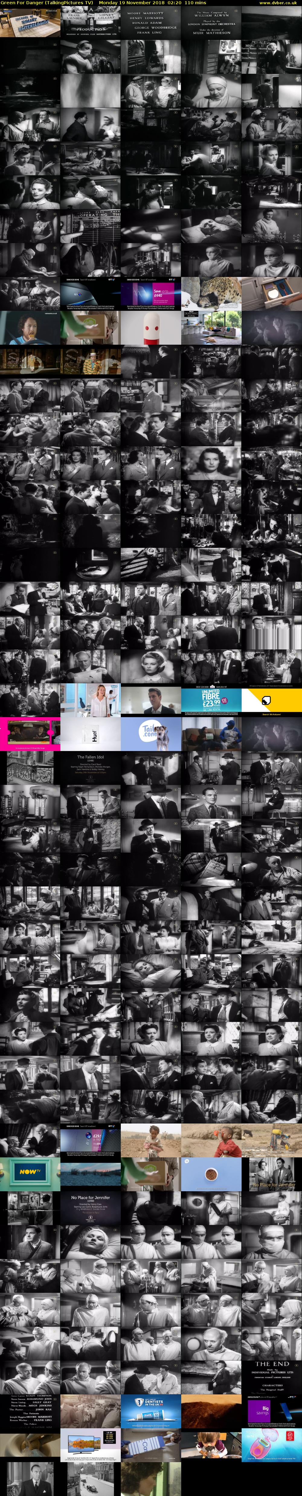 Green For Danger (TalkingPictures TV) Monday 19 November 2018 02:20 - 04:10