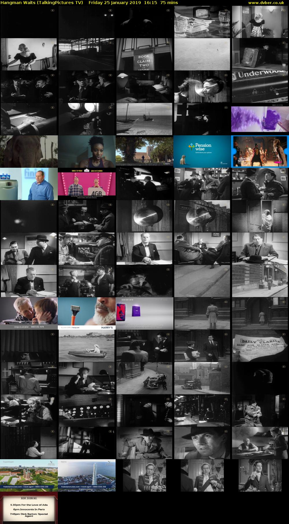 Hangman Waits (TalkingPictures TV) Friday 25 January 2019 16:15 - 17:30