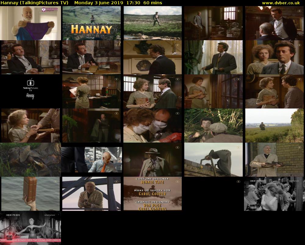 Hannay (TalkingPictures TV) Monday 3 June 2019 17:30 - 18:30