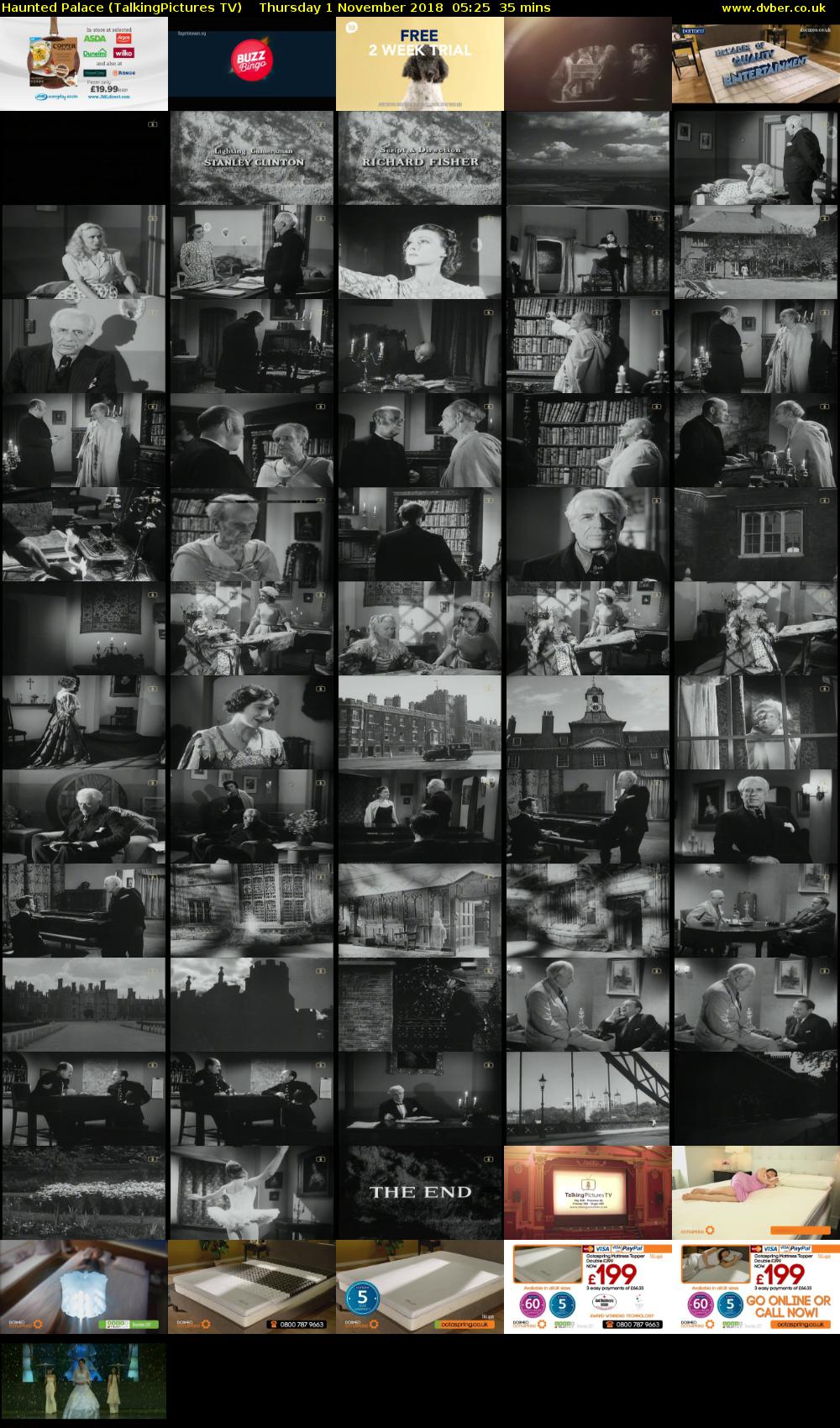 Haunted Palace (TalkingPictures TV) Thursday 1 November 2018 05:25 - 06:00