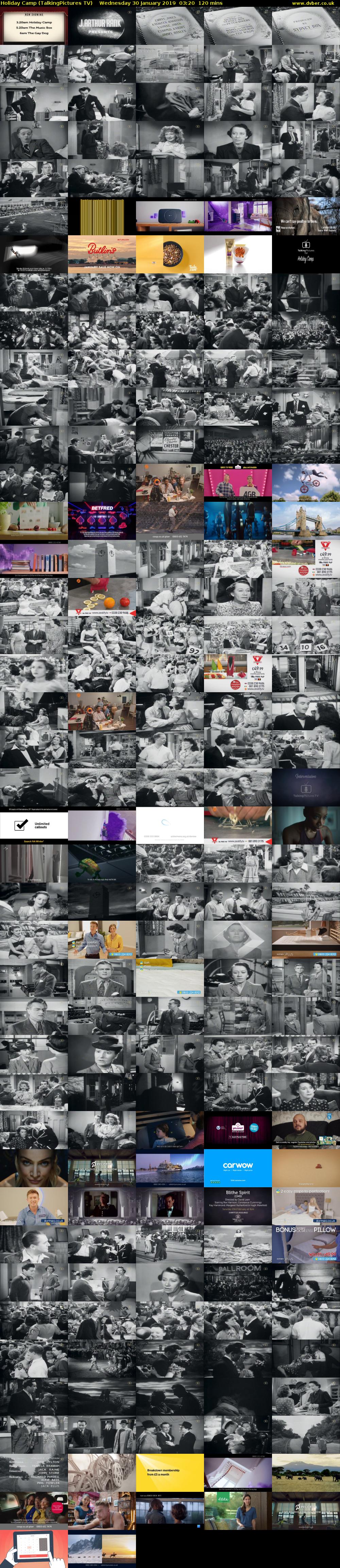 Holiday Camp (TalkingPictures TV) Wednesday 30 January 2019 03:20 - 05:20