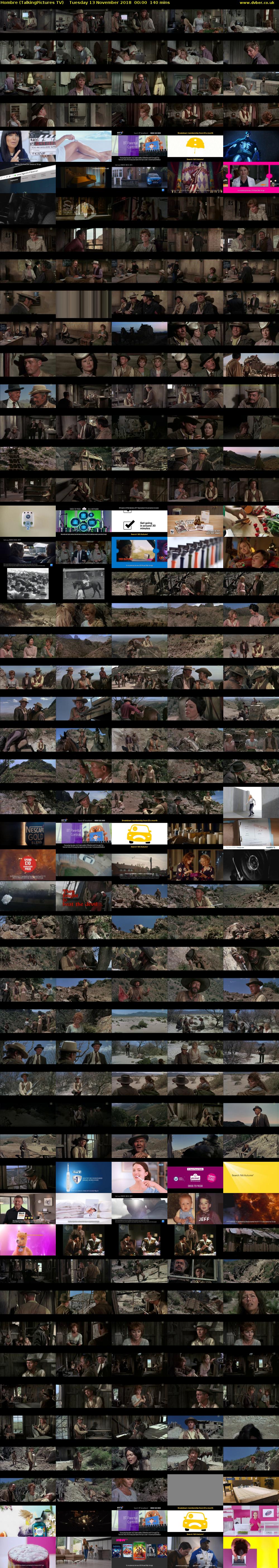 Hombre (TalkingPictures TV) Tuesday 13 November 2018 00:00 - 02:20