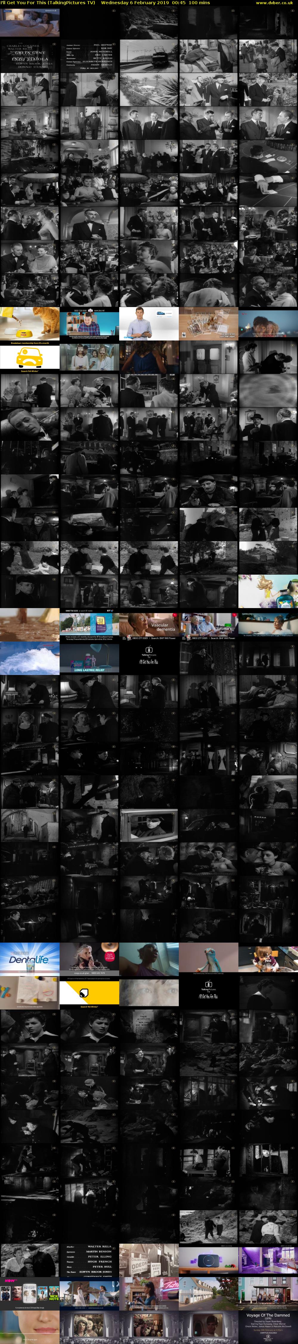 I'll Get You For This (TalkingPictures TV) Wednesday 6 February 2019 00:45 - 02:25