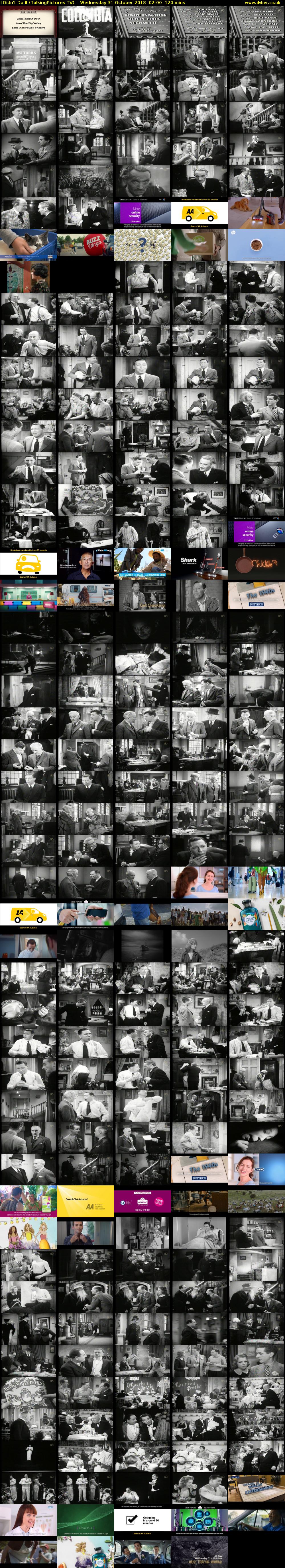 I Didn't Do It (TalkingPictures TV) Wednesday 31 October 2018 02:00 - 04:00