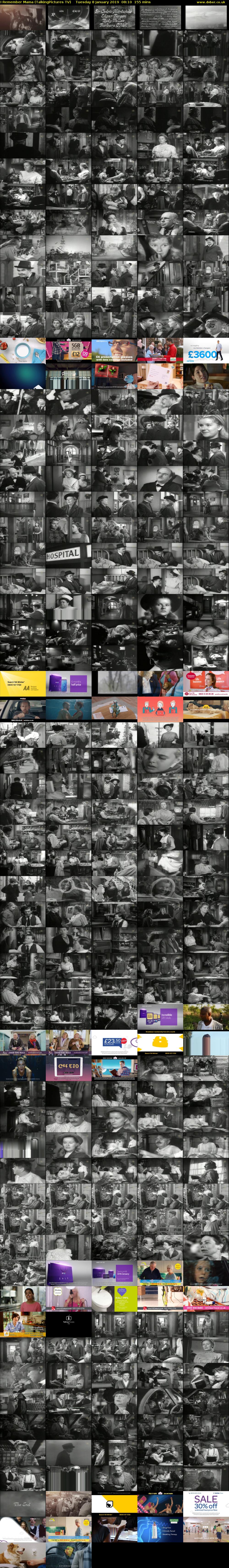 I Remember Mama (TalkingPictures TV) Tuesday 8 January 2019 08:10 - 10:45