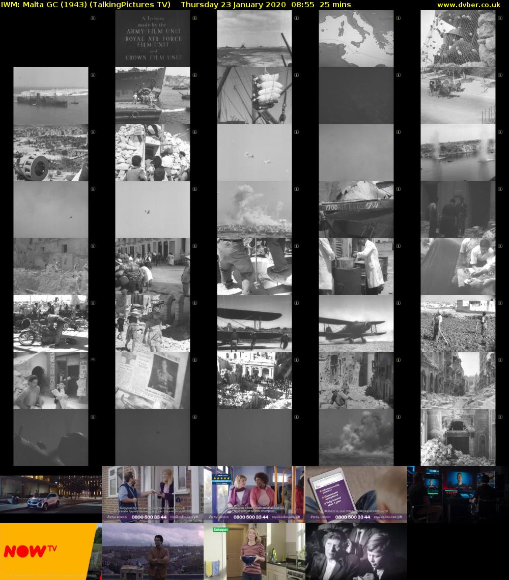 IWM: Malta GC (1943) (TalkingPictures TV) Thursday 23 January 2020 08:55 - 09:20