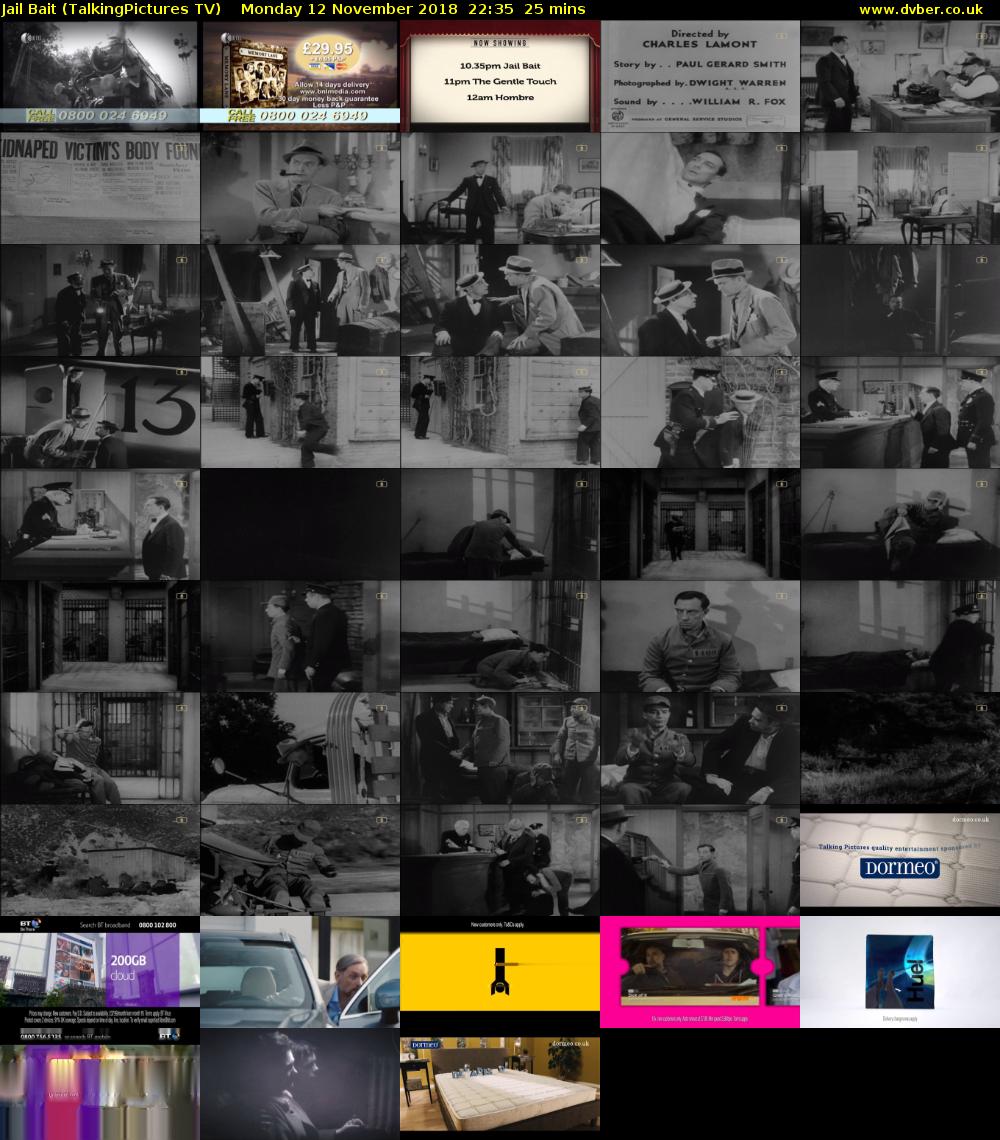 Jail Bait (TalkingPictures TV) Monday 12 November 2018 22:35 - 23:00