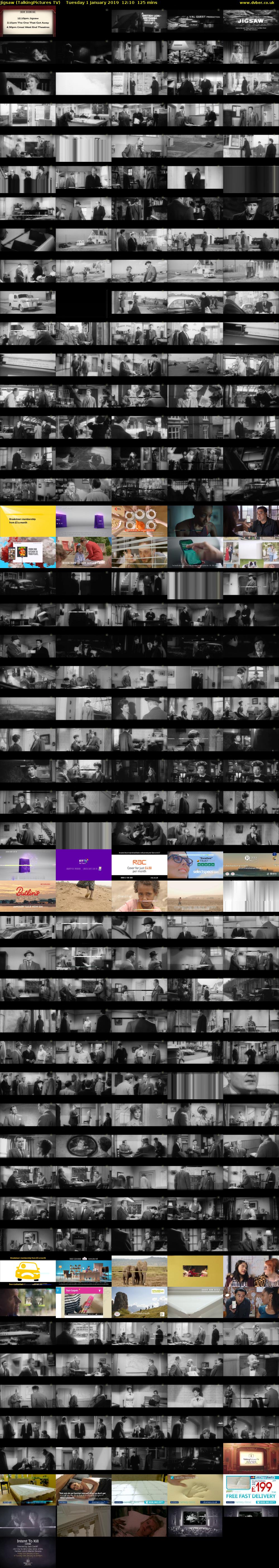 Jigsaw (TalkingPictures TV) Tuesday 1 January 2019 12:10 - 14:15