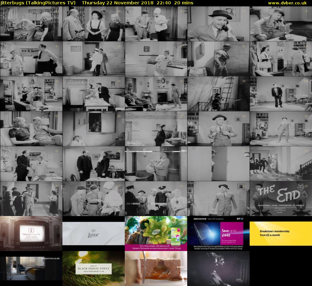 Jitterbugs (TalkingPictures TV) Thursday 22 November 2018 22:40 - 23:00