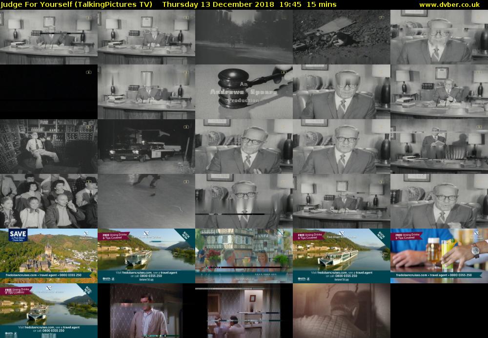 Judge For Yourself (TalkingPictures TV) Thursday 13 December 2018 19:45 - 20:00