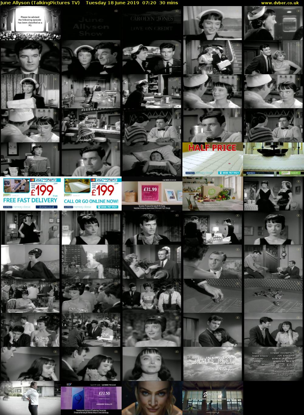 June Allyson (TalkingPictures TV) Tuesday 18 June 2019 07:20 - 07:50