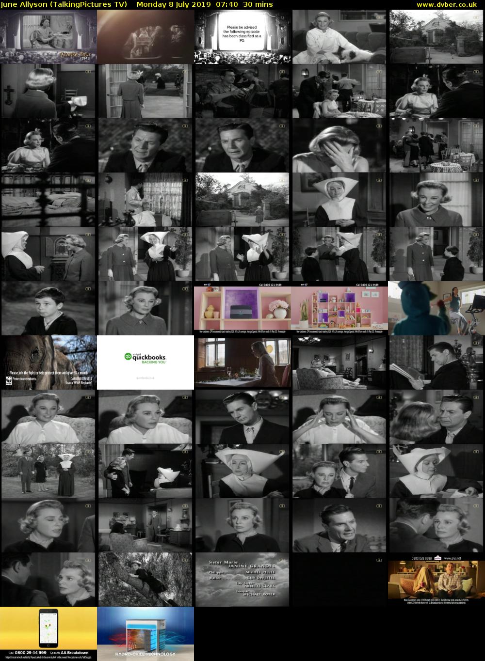 June Allyson (TalkingPictures TV) Monday 8 July 2019 07:40 - 08:10