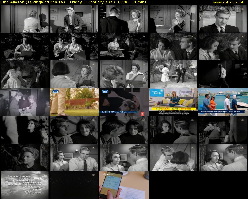 June Allyson (TalkingPictures TV) Friday 31 January 2020 11:00 - 11:30