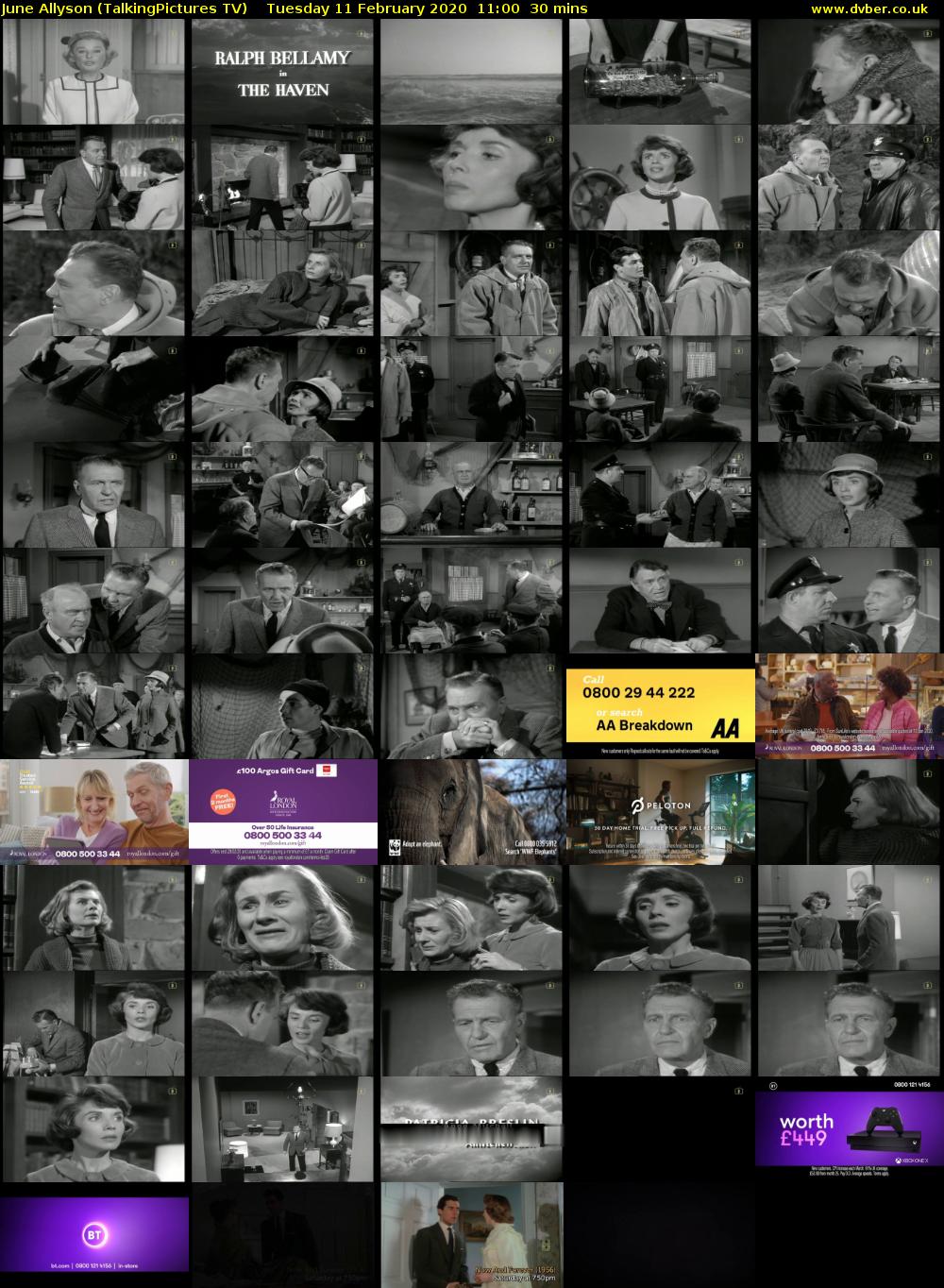 June Allyson (TalkingPictures TV) Tuesday 11 February 2020 11:00 - 11:30