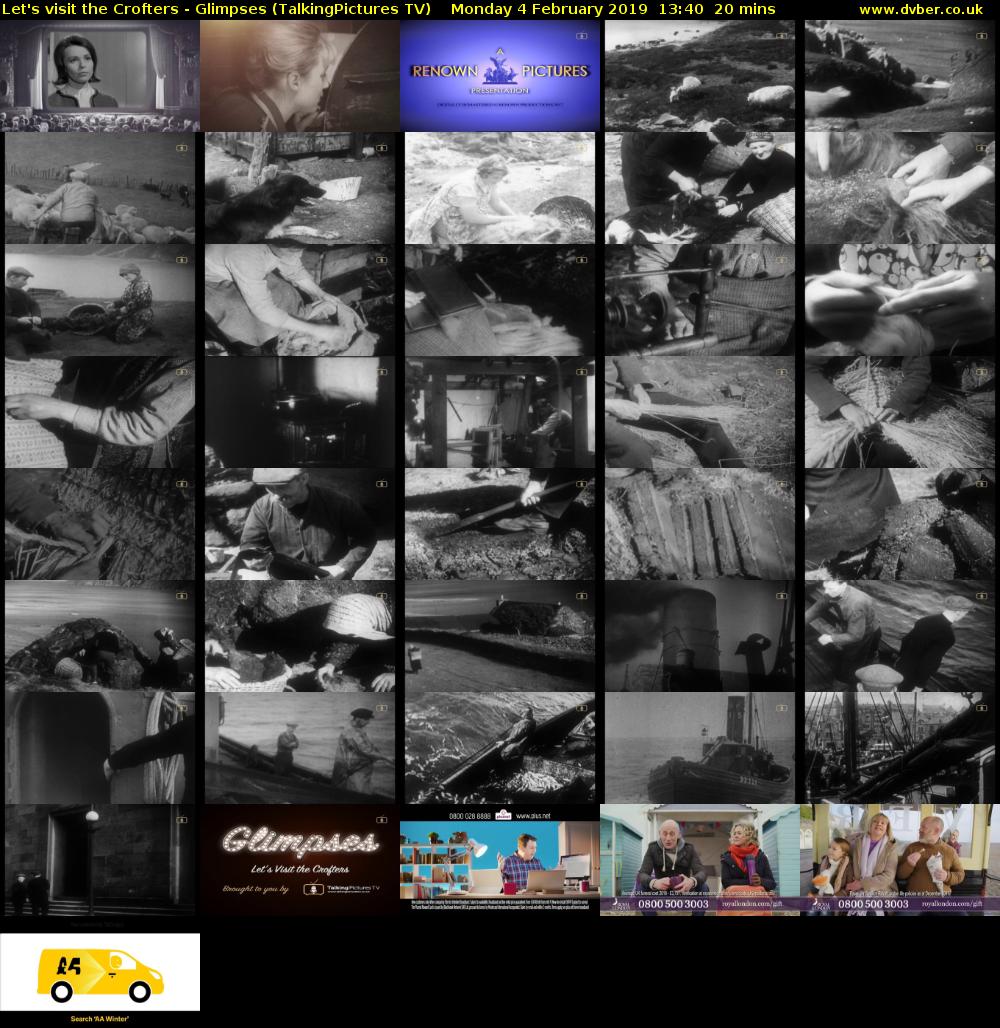 Let's visit the Crofters - Glimpses (TalkingPictures TV) Monday 4 February 2019 13:40 - 14:00