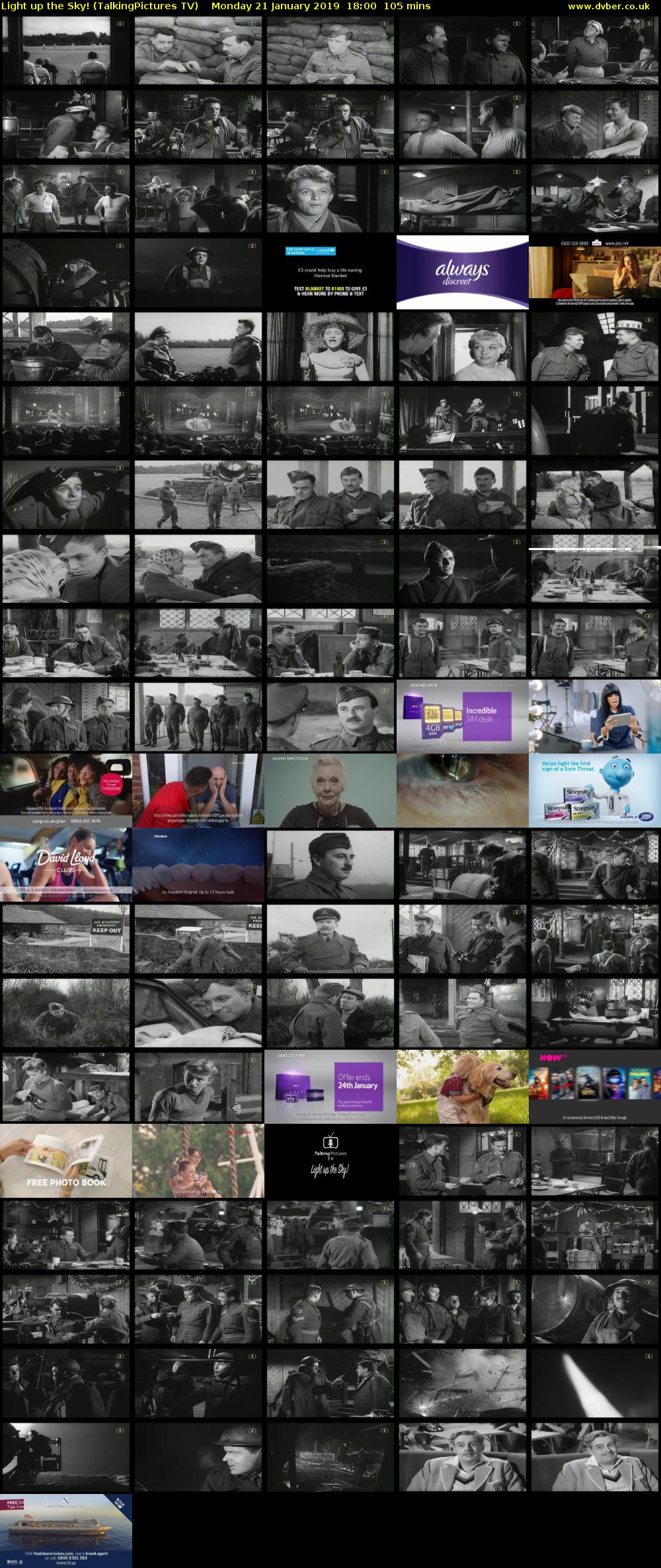 Light up the Sky! (TalkingPictures TV) Monday 21 January 2019 18:00 - 19:45