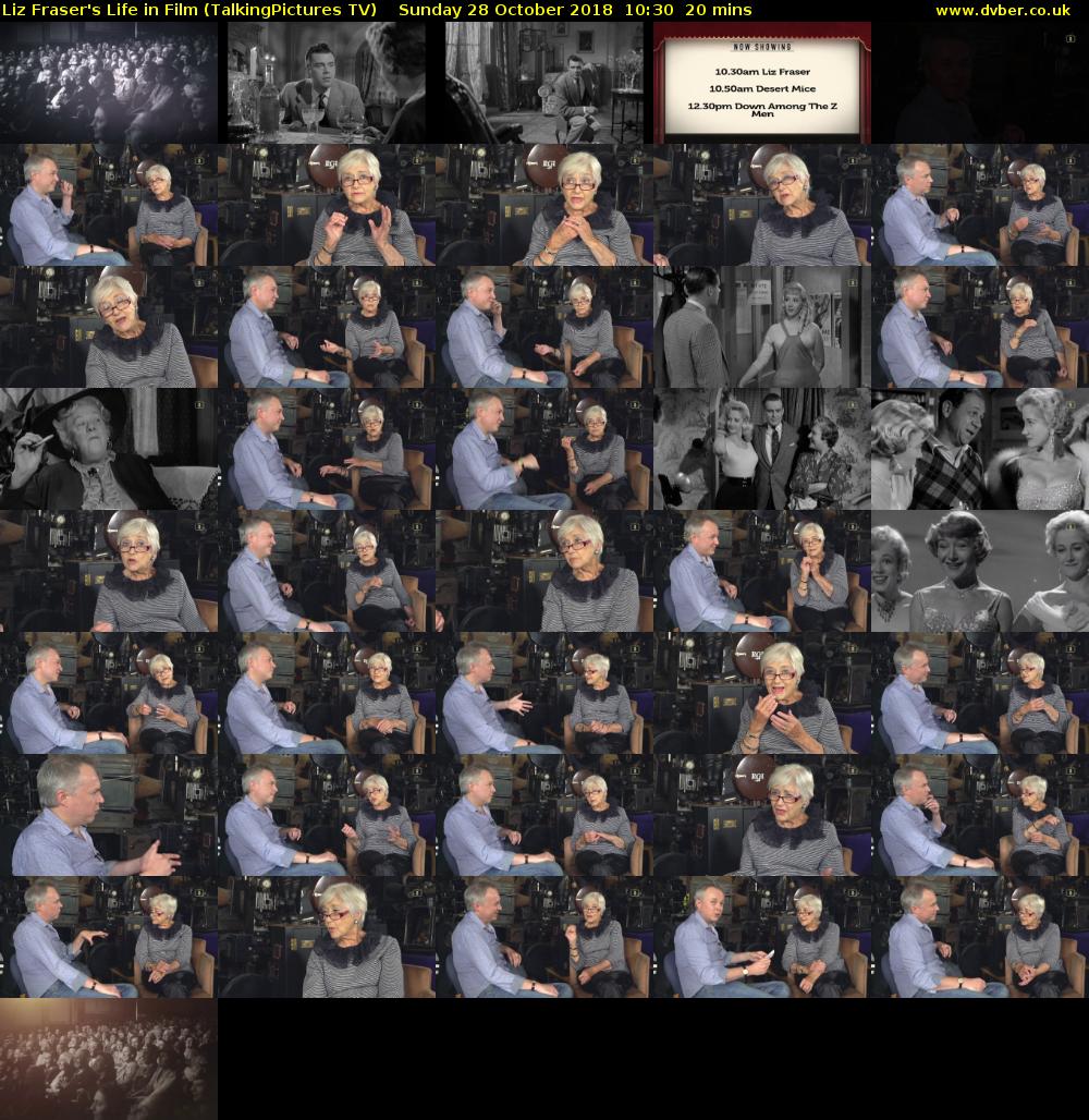 Liz Fraser's Life in Film (TalkingPictures TV) Sunday 28 October 2018 10:30 - 10:50