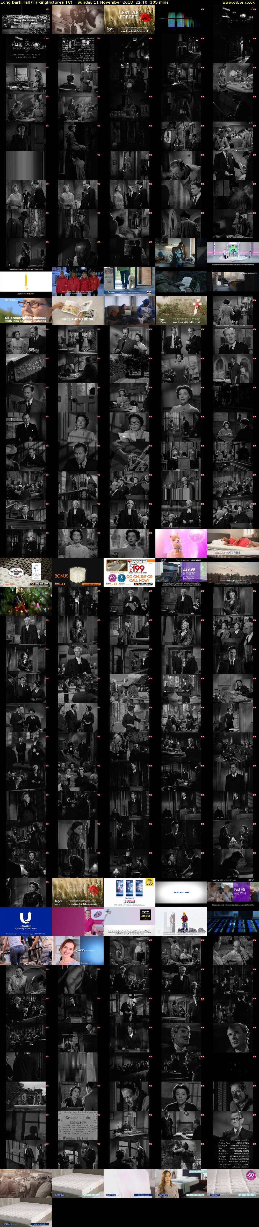 Long Dark Hall (TalkingPictures TV) Sunday 11 November 2018 22:10 - 23:55