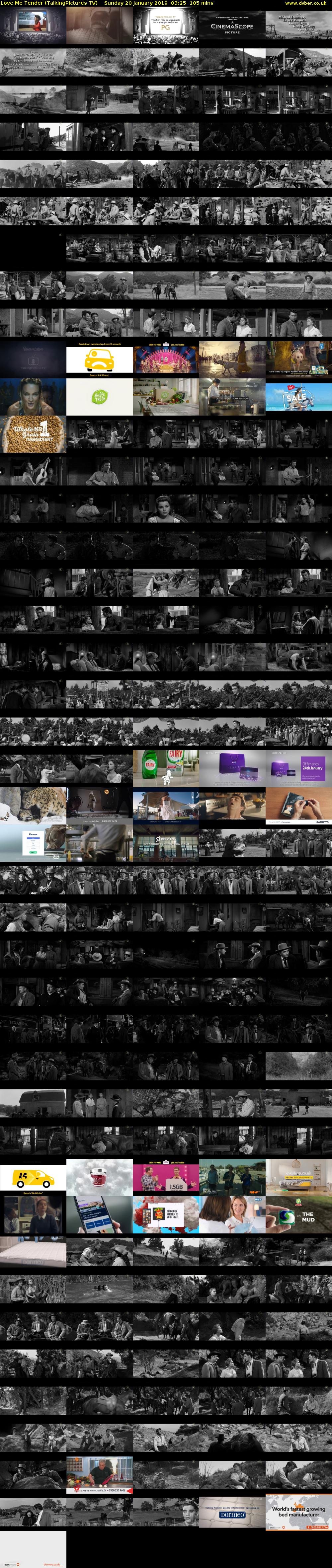 Love Me Tender (TalkingPictures TV) Sunday 20 January 2019 03:25 - 05:10