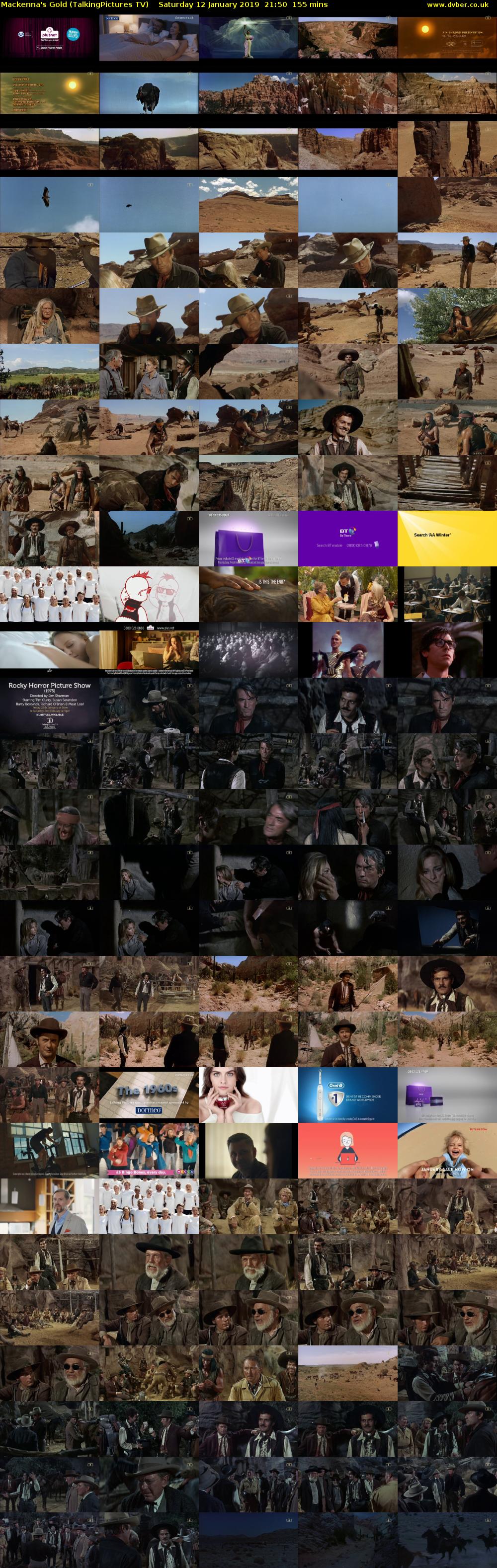 Mackenna's Gold (TalkingPictures TV) Saturday 12 January 2019 21:50 - 00:25