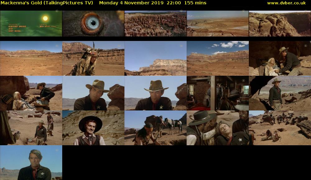 Mackenna's Gold (TalkingPictures TV) Monday 4 November 2019 22:00 - 00:35