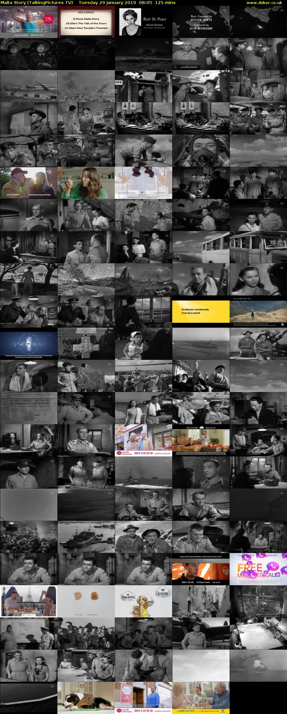 Malta Story (TalkingPictures TV) Tuesday 29 January 2019 08:05 - 10:10