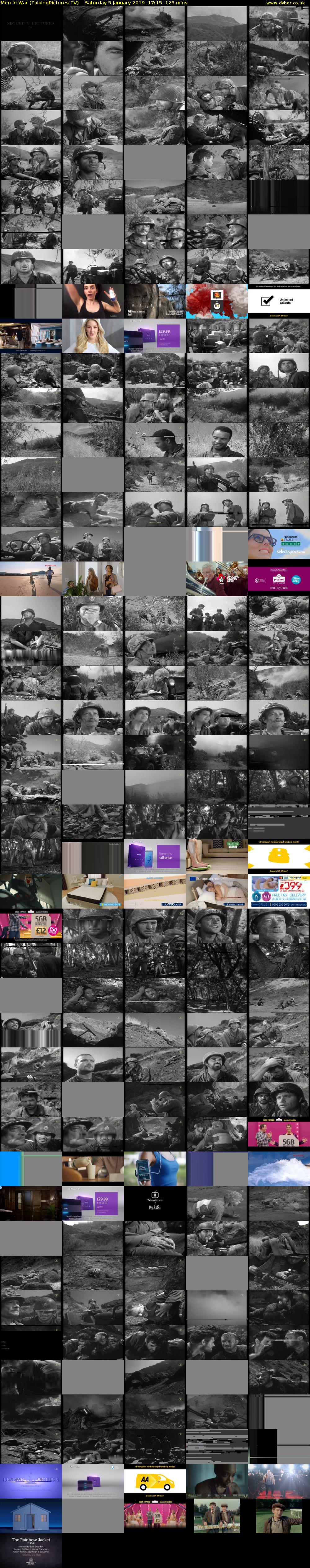 Men In War (TalkingPictures TV) Saturday 5 January 2019 17:15 - 19:20