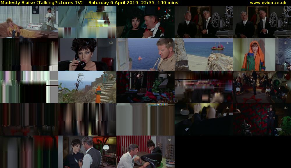 Modesty Blaise (TalkingPictures TV) Saturday 6 April 2019 22:35 - 00:55