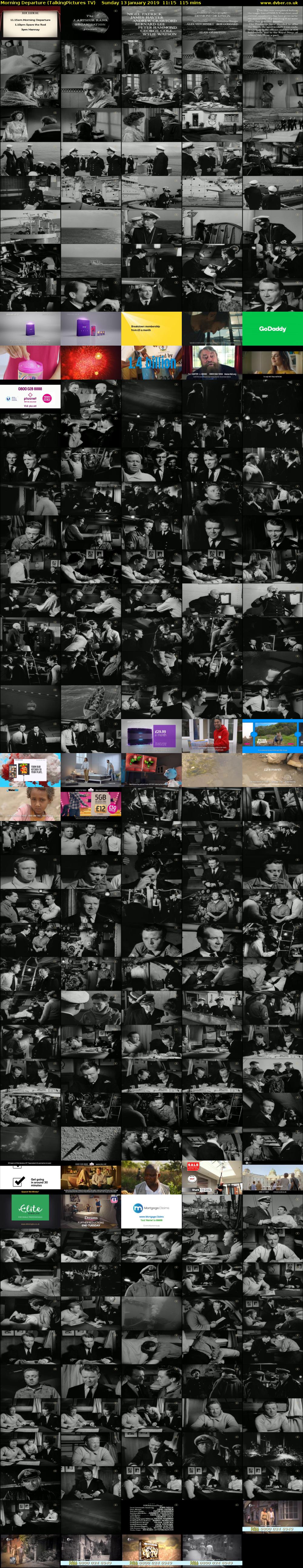 Morning Departure (TalkingPictures TV) Sunday 13 January 2019 11:15 - 13:10