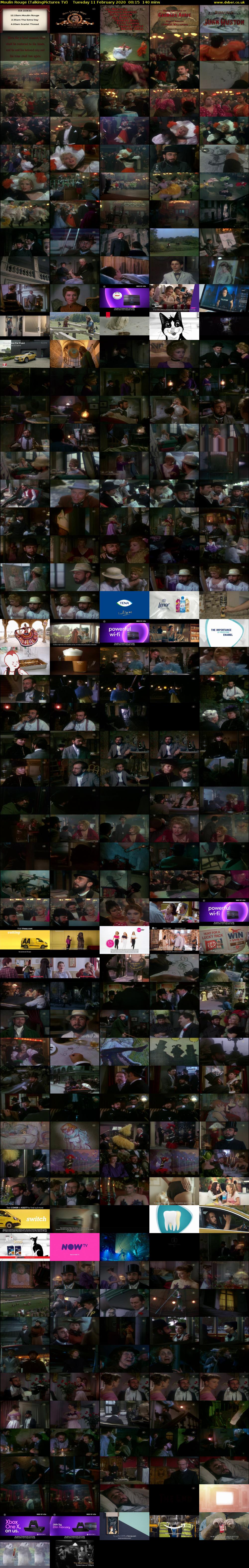 Moulin Rouge (TalkingPictures TV) Tuesday 11 February 2020 00:15 - 02:35