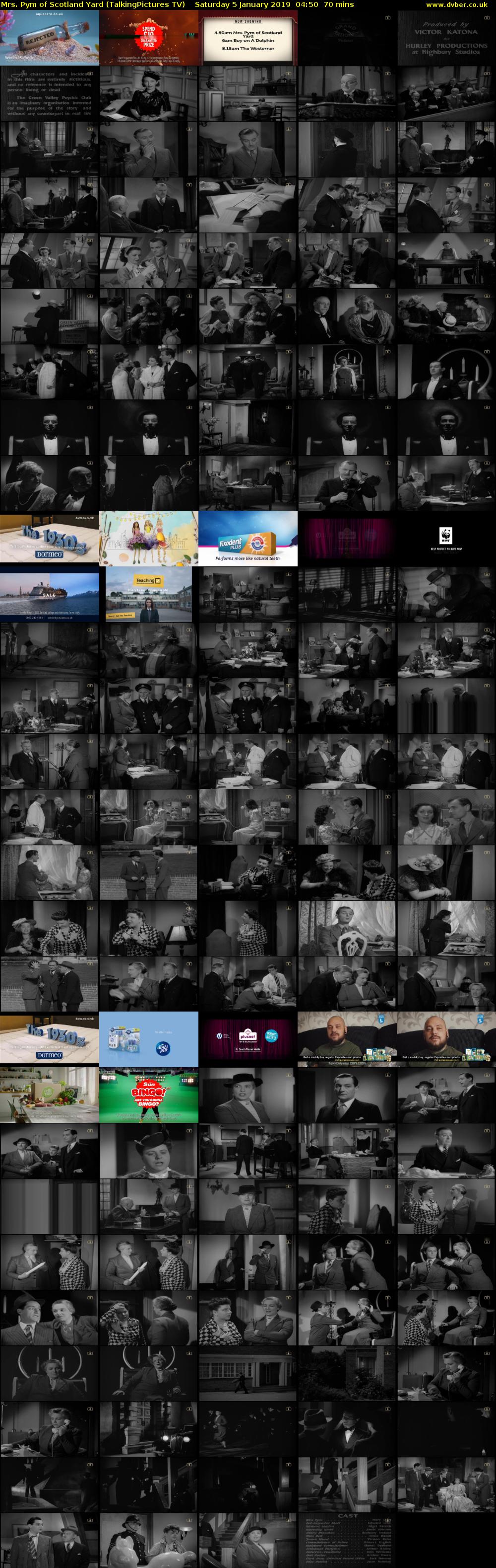 Mrs. Pym of Scotland Yard (TalkingPictures TV) Saturday 5 January 2019 04:50 - 06:00