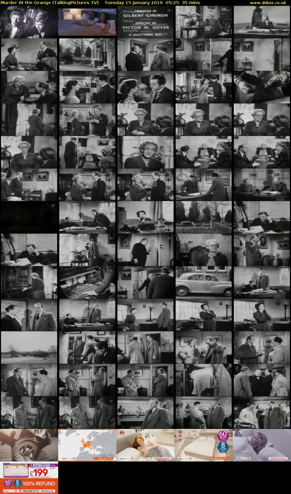 Murder At the Grange (TalkingPictures TV) Tuesday 15 January 2019 05:25 - 06:00