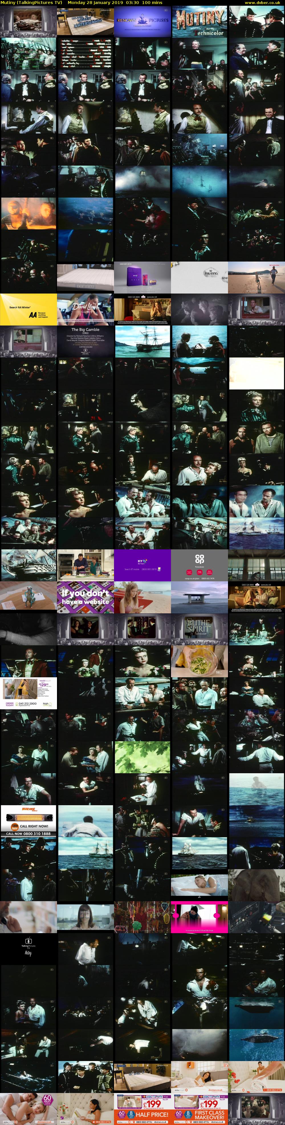 Mutiny (TalkingPictures TV) Monday 28 January 2019 03:30 - 05:10