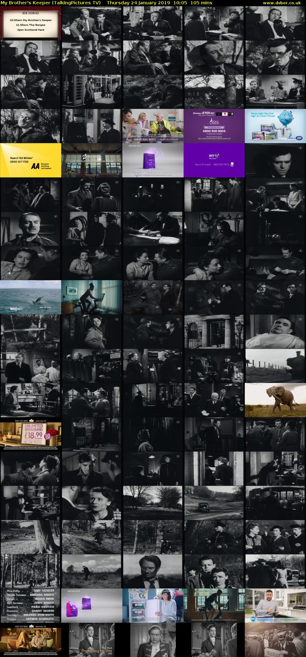 My Brother's Keeper (TalkingPictures TV) Thursday 24 January 2019 10:05 - 11:50