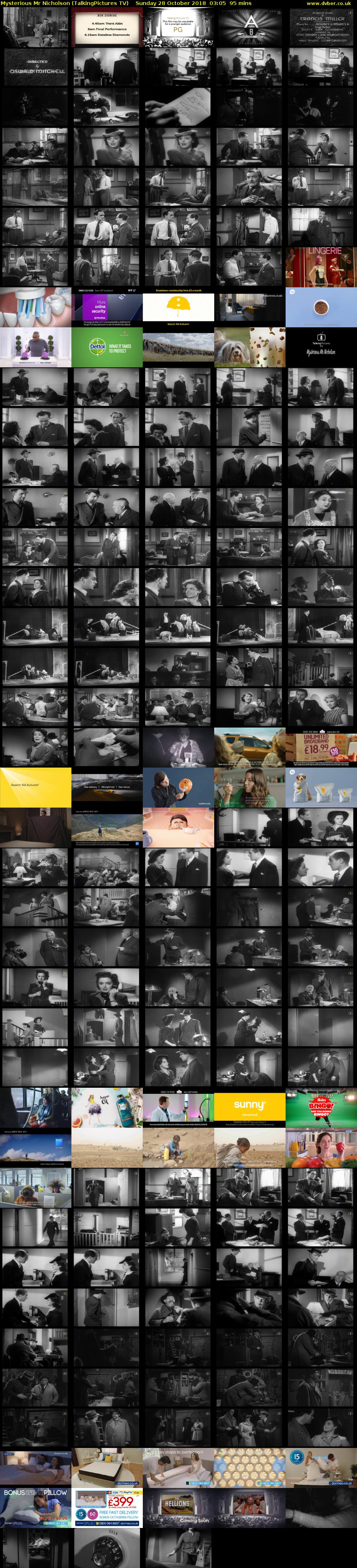 Mysterious Mr Nicholson (TalkingPictures TV) Sunday 28 October 2018 03:05 - 04:40