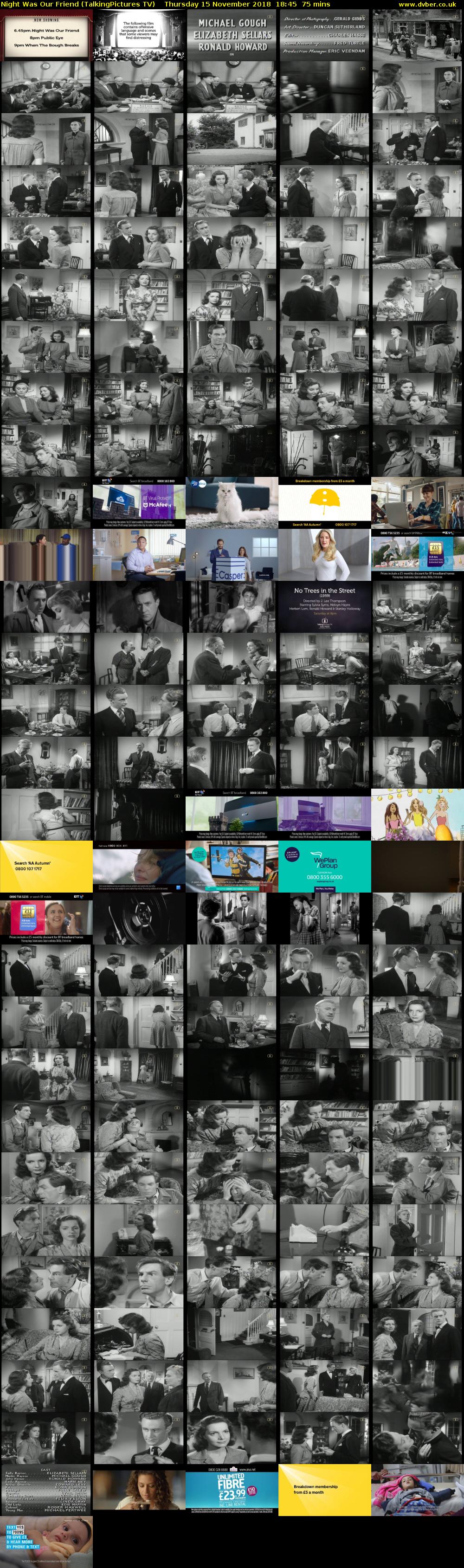 Night Was Our Friend (TalkingPictures TV) Thursday 15 November 2018 18:45 - 20:00